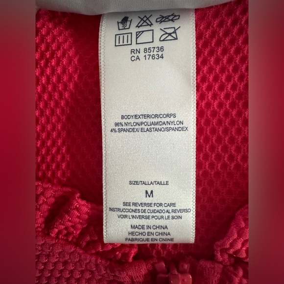 Beach House Pink Long Sleeve Button Down Shirt with ruffled Mandarin Collar - Picture 7 of 8